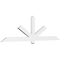 Ekena Millwork Kennewick Architectural Grade PVC Gable Bracket, 84"W x 24 1/2"H x 2"D x 4"F, 7/12 Pitch GBP084X25X0204KEN00 - alternate 1
